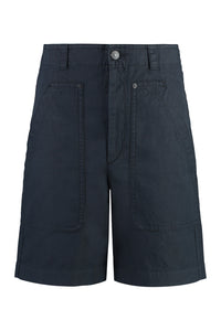 Kilano cotton and linen bermuda-shorts